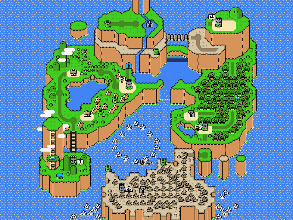 ... Super Paper Mario World Map also The Super Mario World Map. on super
