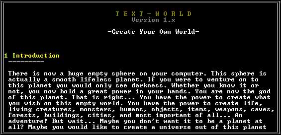 Text-World
