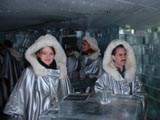 Stockholm - The Ice Bar - where the walls - glasses - bar and tables are all made of ice -  After 2 or 3 drinks your glass melts. 
