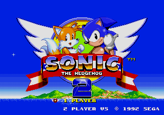 Sonic 2 Title Screen